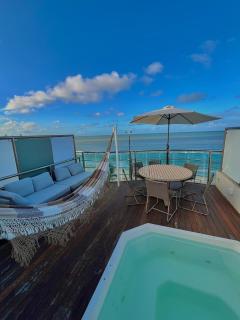 Cobertura Alto Padrão Beira Mar de Luxo com Jacuzi - 9