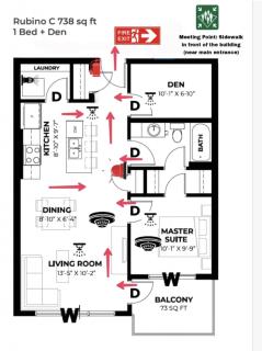 Family Modern 1BR and Den Condo - Apartment with City View, Downtown, Balcony, Free Parking & In-Suite Laundry! - 9