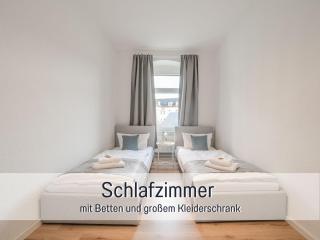 Benville BV05 - Für Kurztrip & Business - Stellbare Einzelbetten - Waschmaschine - WLAN - Mikrowelle & Nespresso - Bahnhof 2min - Supermarkt 3min - Porzellanmanufaktur 10min - 9