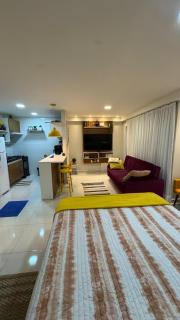 Flat na Praia Ponta de Campina - 0