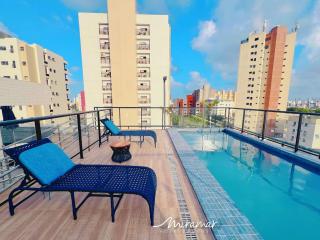 Beach Way c/Piscina na cobertura-Miramar Hospedagens - 7