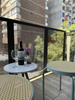 Residencia Boutique cerca de Lastarria - Ubicación Cultural Premium - Balcón Privado - 7