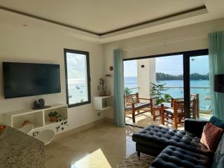 Modern Oceanview Retreat with Balcony and Walk to Bay - 0