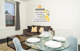 Court Street by CENTRAL SERVICED APARTMENTS - 2 Bedroom - Modern - Sleeps 4 - 2 x Double Beds - Free Street Parking - Fully Equipped - Short & Long Term Stays Available - Contact Us for your Requirements - 0