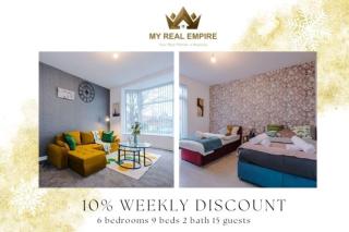 Spacious 6BR House - Sleeps 15 - Ideal for Contractors & Groups - Castleton - 0