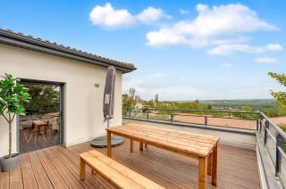 Villa moderne avec vue à Péchabou - 3