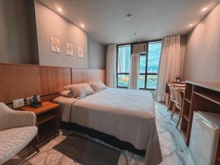 Flat Comfort Taguatinga - Cama King - Sauna, academia e Piscina - Propriedade Particular 508 - 0