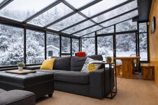 Le Paresseux - Chalet rustique québécois avec foyer, vue sur le lac et sentiers de randonnée - 9