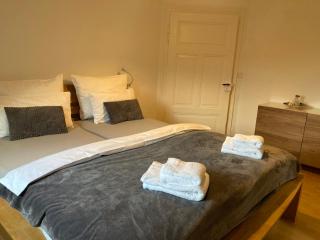 Villa Schlossblick I - Entspannung in exklusiver Ferienwohnung mit Panoramablick, Parkplatz, WLAN, Smart-TV - 5