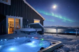 Jacuzzi, fjord view & northern lights - close to Hammerfest & North Cape - Hammerfest - 9