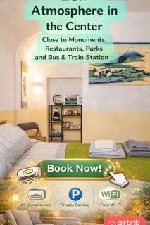 Zen Studio in the Center With Free Parking and 24Hours Automatic Check-In with Netflix Dazn and Disney Plus - 0