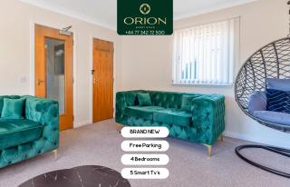 DONALD'S Townhouse - INVOICE and REDUCED PRICE only via ORION SHORT STAYS DUNDEE, 4 Room, 3 bath, Ring Road Access, Fully Equipped, Free Parking - Freshly Renovated and ONLY 12 Mins to STANNERGATE Ports - Dundee - 0