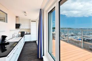 Apartment 35, "Captain's View", Blickrichtung offenes Meer, Binnenhafen, Strand - 9