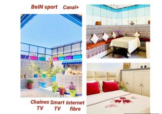 Appartement Riad style-Sky view Au centre ville, internet Fibre, canal plus, chaînes internationales - Agadir - 8
