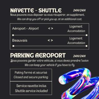 Kay DouDou 60m2 - 5 min Aéroport - Shuttle Service Navette - Réservation Parking - 9