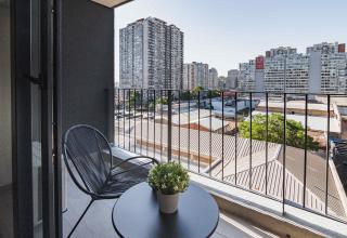 HOM I Cercano al Metro Wifi Terraza 1D1B en Nunoa - 9