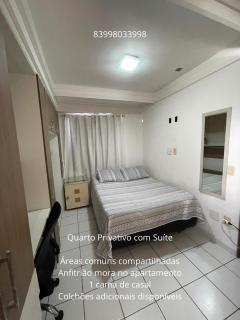 Quarto Suíte Privativo, Condomínio Com Cobertura Vista Para o Mar, Manaíra - 8