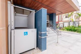 Acomodações completas em prédio com piscina a 270m da Praia da Barra - CAOa - 5