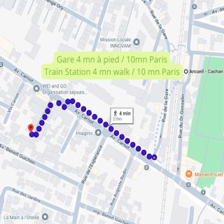 Luxe Neuf - Parking Rue Gratuit - 4mn à pied Gare RER B Arcueil Cachan - 10mn Paris RERB - AC - Climatisation - Netflix inclus - From 1 to 6 guests - 9