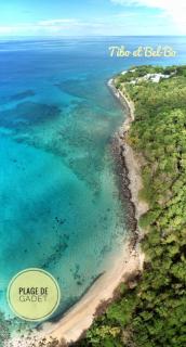 BEL BO- Haut de villa vue mer, front de mer et accès 4 plages à Deshaies - 8