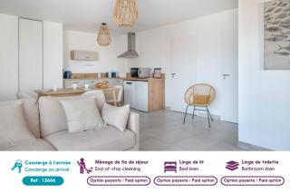 Bel appartement pour 6, vue mer, 50m plage - 8