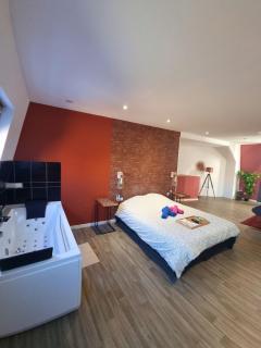 Suite Rose #3#- Ambiance cosy & Jacuzzi-self check-in - 9