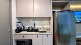 Flat pé na areia com varanda e vista mar - 1