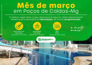 Hotel Nacional Inn Poços de Caldas - Lazer completo e Gastronomia no Centro - Poços de Caldas - 2