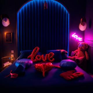 Love Room 85 avec Jacuzzi Romantique & Intimiste - 9