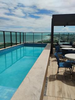 Apto inteiro - 2 qtos - vista mar total - 250 m da praia - 1