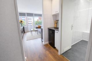 Apartment Neuss-Düsseldorf Messe, Balkon, Küche - 8