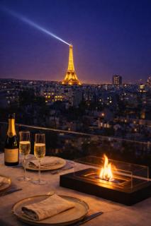 Luxury Flat - Eiffel Tower View & Terrace - Air Conditioning - Parijs - 9