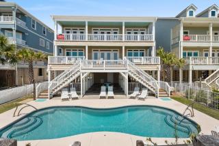 Cherry Grove Oceanfront 6BR • Heated Pool Opt • Elevator • GameRm • Pvt Walkover • Annual Tradition - 0