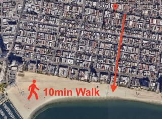 Boho 1-Bedroom Beach Condo with Mid Size Parking, AC & Laundry - Long Beach - 9