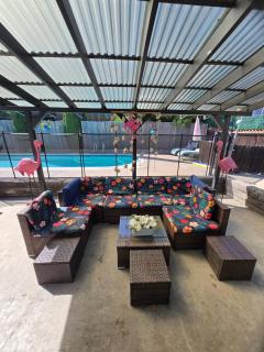 3BR Family Fun Home, Pool, Air Hockey&Patio Dining - 8