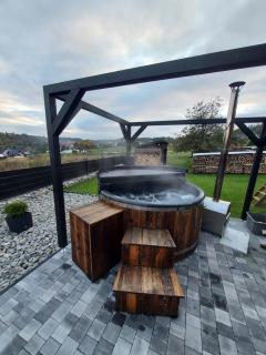 Domek "Spiskie Zacisze " z kominkiem, balią z jacuzzi przy ścieżce rowerowej - 5