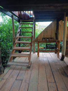 Cabaña de 2 plantas a metros del mar, con cocina, baño privado y hermosas vistas - 1