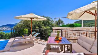 Kalkan 3 bedroom seaview villa with private pool hot tub - 6