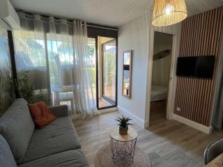 Appartement T2 avec grande terrasse, parking, animaux admis et piscine - FR-1-195-94 - 1