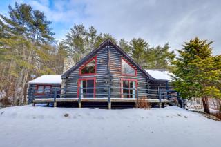 A-Frame Log Home with Game Room Near Lake George! - 0