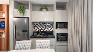 Estúdio Luxuoso no Vertigo com Smart TV na Cama - 9