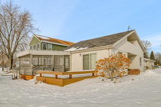 Porch and Views Waterfront Home on Houghton Lake! - 7