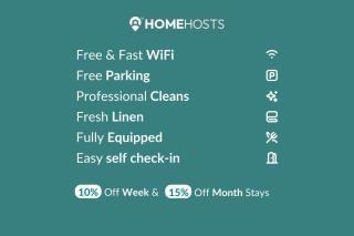 4-Bed Home for Contractors - Parking - Walk to Hospital - 4