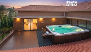 StayVista at Simply Beige with Jacuzzi, Wi-Fi, BBQ - 9