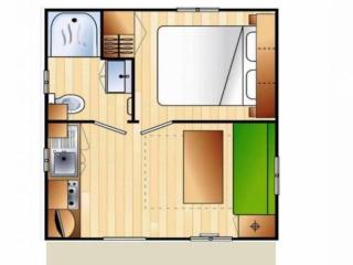Mobil-home cosy 2 pers avec terrasse - API-1-52-891 - 8