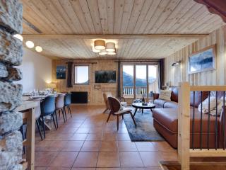 Triplex moderne 120m², sud, 4 chambres, parking, wifi, 2 terrasses à La Rosière - FR-1-690-34 - 2