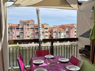 Duplex T3 avec piscine, terrasse et parking proche plage - Le Barcarès - 0