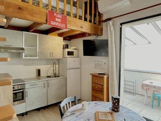 Appartement T2 climatisé avec mezzanine, loggia et accès direct à la plage - 3