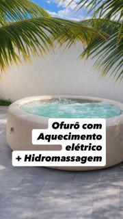 a Casa Paradisiaca ll Piscina Quente Aquecimento Elétrico, Com Led e Hidromassagem, Sauna, Ofurô Quente , Roupa de Cama e Banho e Aceitamos Pet, Com valores Adicionais - 6