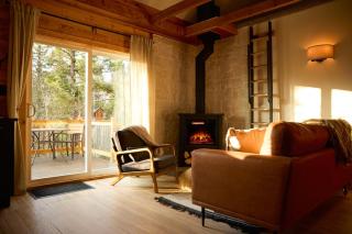 Mountain Modern log Cabin, Deck, Hot Tub and Firepit - 0